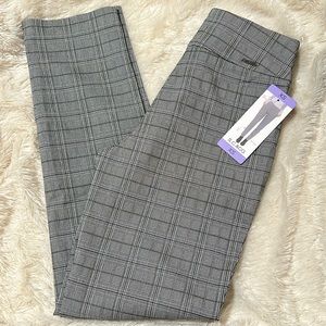 🆕 S.C.&CO. Tummy Control Pull-On Pants - Black Plaid (NWT)